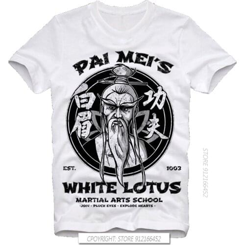 Cotton Design 3D Tees Shirts Pai Meis White Lotus Kill Bill Hattori Hanzo Tarantino Retro Vintage Fitted T Shirts