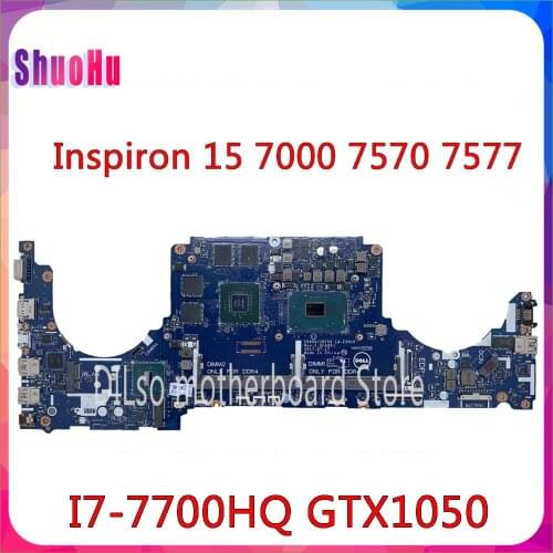 KEFU LA-E991P For DELL Inspiron 15 7000 7570 7577 Motherboard DDR3 HM76 Intel I7-7700HQ GTX1050 CN-0CPHC8 Test 100% Integrated