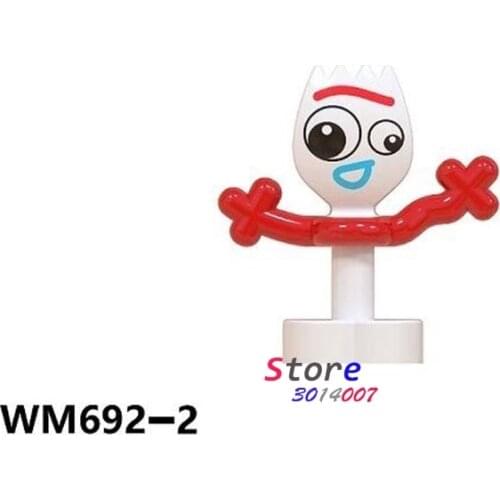 Single Cartoon Movie Series Forky Building Blocks kid toy