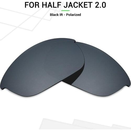 Mryok POLARIZED Replacement Lenses for Oakley Half Jacket 2.0 Sunglasses Black IR