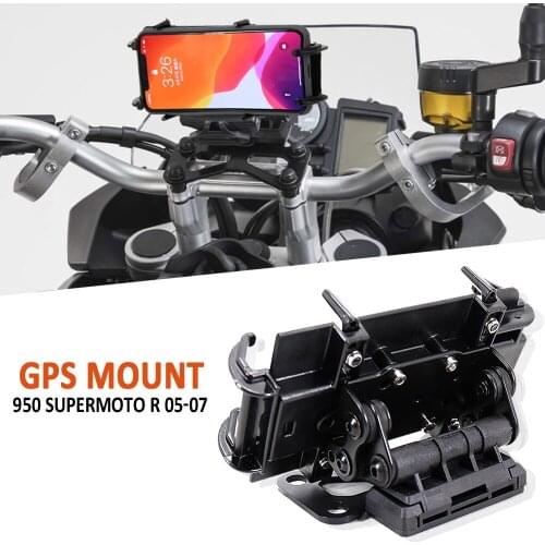 NEW Motorcycle Accessories Phone Holder GPS Navigator Mounting For 950 Supermoto /R 2005 2006 2007