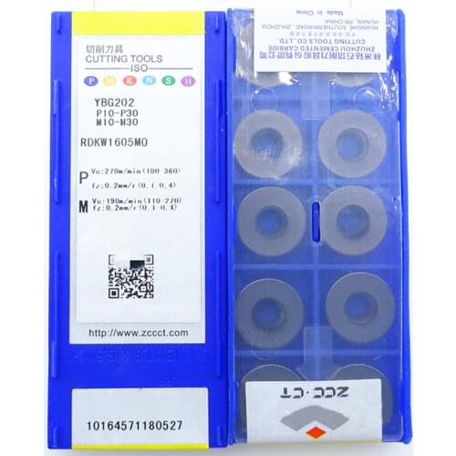 Original RDKW1605MO YBG202 Carbide Inserts Milling Insert Lathe CNC Tools