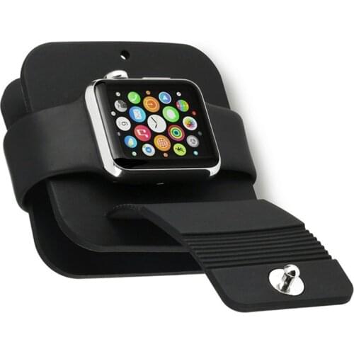 For Apple watch 4 3 2 1 band base Silicone Charging Cable Winder Stand Dock Cable Holder Wallet for iwatch 38MM 42MM