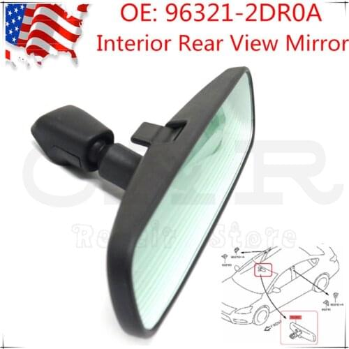 96321-2DR0A 96321-2DR0-A103 OEM Frontier Interior Rear View Mirror for Nissan Repair Kit 963212DR0A 963212DR0A103 96321 2DR0A