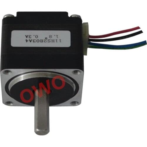 1.8degree 2phase 28BYG single shaft stepper motor, body length28mm.4.5N.cm holding torque