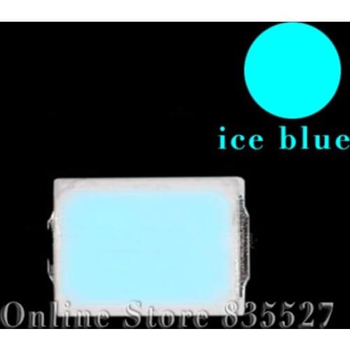 100pcs/lot LED lamp beads ice blue SMD 2835 0.2W Super highlight light-emitting diode