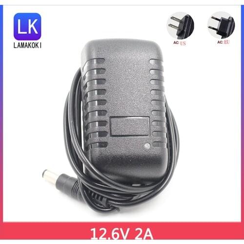 12.6V2A 12.6V 2A Intelligence Lithium Li-ion Battery Charger for 3Series 12V Lithium Polymer Battery Pack Good Quality 5.5 2.5MM