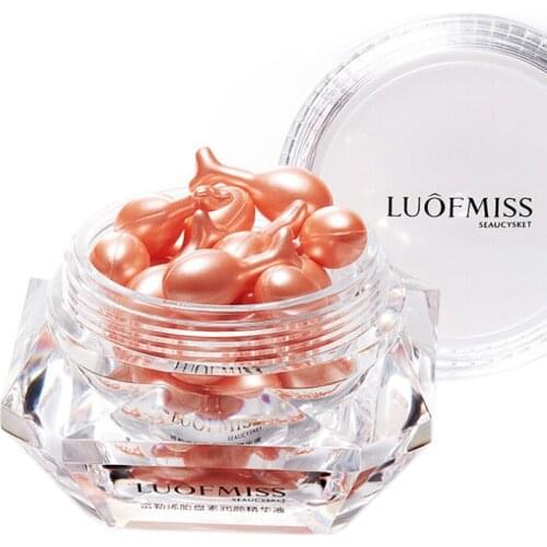 25PCS/Bottle Fullerene Placenta Face Hydrate Capsule Facial Serum Moisturize Hydrating Anti-wrinkle Whitening Brightening TSLM2