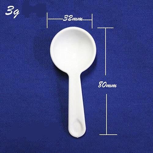 300pcs/lot Capacity 3g Plastic PE Medicinal spoon, 3ml Powder Spoon, Coffee Spoon
