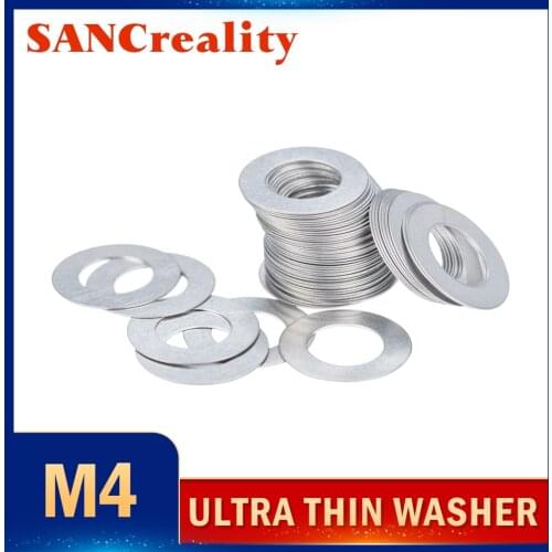 50pcs M2 M3 M4 M5 M6 M7 M8 DIN988 304 Stainless Steel Ultra Thin Flat Washer Adjusting Ultrathin Shim Plain Gasket High Quality