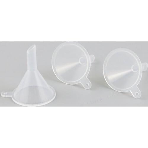 50 X Small PP funnel plastic funnel Eco-friendly mini plastic funnel tundish cosmetic tool