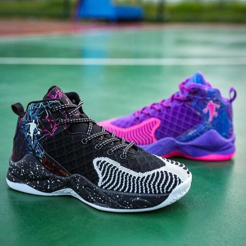 Basketball Shoes Men High Top Breathable Light Basketball Sneakers Women Outdoor Sport Shoes Men Sneakers Training Boots Unisex