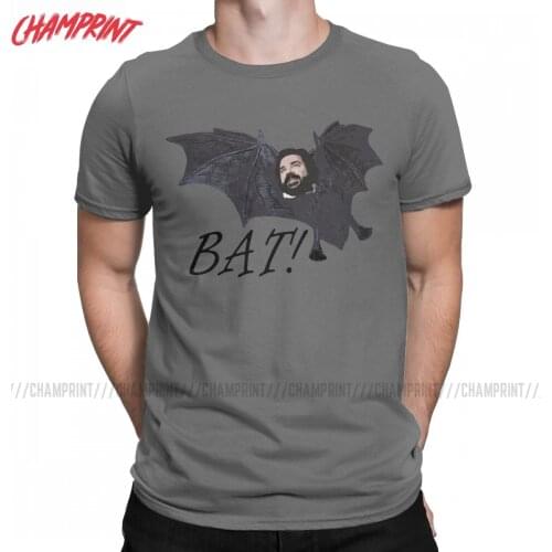 Laszlo Bat Jackie Daytona What We Do In The Shadows Men T Shirt Cool Tees Short Sleeve O Neck T-Shirts Cotton Plus Size Clothing