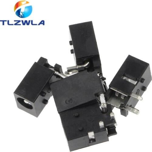 10Pcs DC-023 4.0mm x 1.7mm Black DC Power Jack Socket Connector DC023 4.0*1.7mm 4.0x1.7 1.7mm needle DC Female Jack