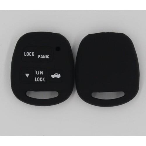 KAPU Silicone Key Case Cover For Toyota Avensis Camry Corolla Prado Rav4 Tarago Yaris Keyless Fob Shell Skin Holder Protector