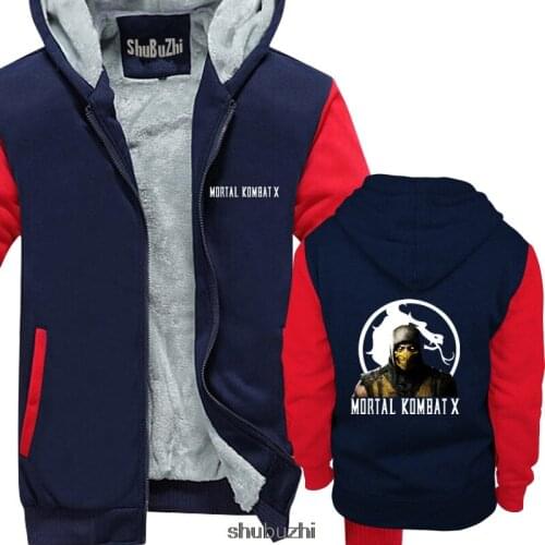 Mortal Kombat X premium hoodie fighting game memorabilia scorpion Cartoon hoodie men New hoodies Fashion sweatshirt sbz3436