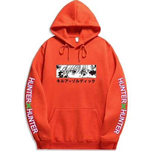 2021 New design Japanese Anime Hunter X Hunter Killua Eyes Leorio Kurapika Gon Hisoka Pullover Hoodie Sweatshirts Harajuku Tops