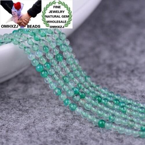 OMHXZJ Wholesale ZB225 2 3 4mm DIY Bracelet Necklace Jewelry Making Accessories Components Natural Stone Fine Agate Round Beads