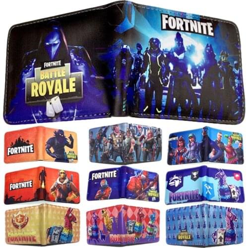 Original Fortnite High Quality Fashion Mini Mens Luxury Wallet Card Holder Decoration Kids Purse Coin Bag Zipper Gift for Child