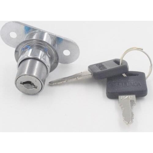 Plunger Lock Push Lock With 2 Key For Sliding Glass Door Showcase Lock Furniture Cabinet Lock Hardware