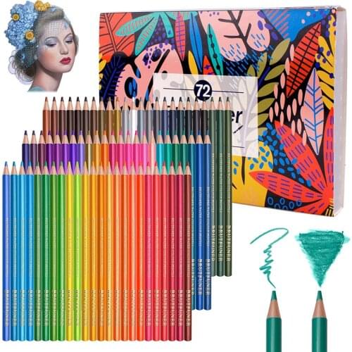 Professional Watercolour Pencils 48/72/150 Colored Art Drawing Pencils Numbered Soluble Watercolor Techniques Art Supplies