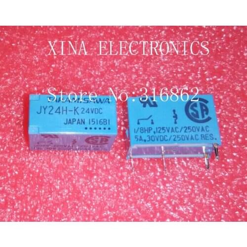 JY24H-K JY24HK JY24H JY24 24V RELAY ORIGINAL 10PCS/LOT Free Shipping