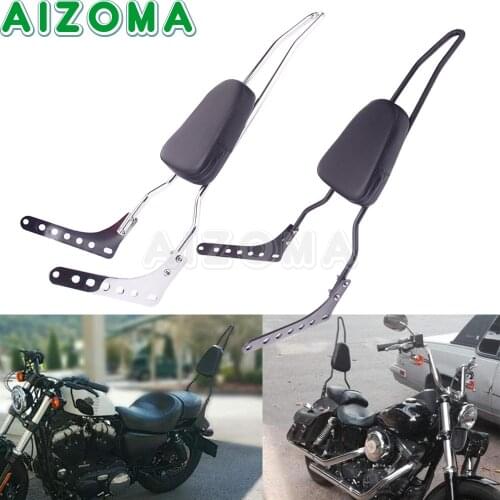 Motorcycle Rear Pad Passenger Sissy Bar Detachable Backrest For Harley Softail Slim FLSL Street Bob FXBB Deluxe FLDE FLHC 18-20