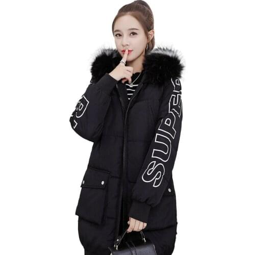 Network red Cotton-padded Clothes 2020Winter Style down Cotton Clothes Women Mid-length Overcoat Plus Size Windproof Snow Coat