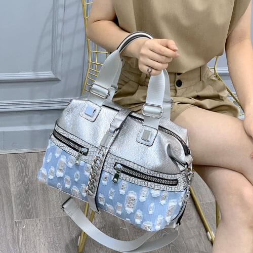 Shoulder Bolsa Feminina Denim Large Capacity Ita Bags for Women Top Handle Handbag Tote Brand Designer Sac Femme