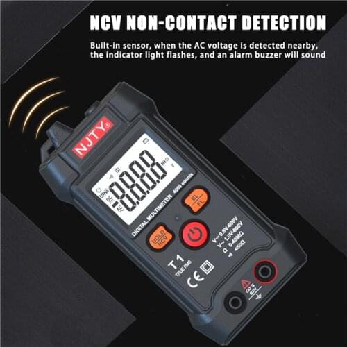 Smart Multimeter Digital Mini Automotive Tester 4000 Counts True RMS NCV 600V AC DC Voltage Tester Portable Electric Multimeter