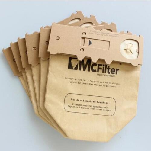 Yijia 6 PCS/LOT For VORWERK For KOBOLD VK130 VK131 Paper dust bag suitable Vacuum Double Lined Micro Fibre Filter Dust Bag