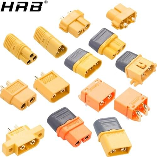 2PCS Amass XT60 MR60 MT60 XT60C XT60E XT60H XT60L XT60PW XT60PM XT60U Male Female Connectors Plug RC Lipo Battery Charger Parts