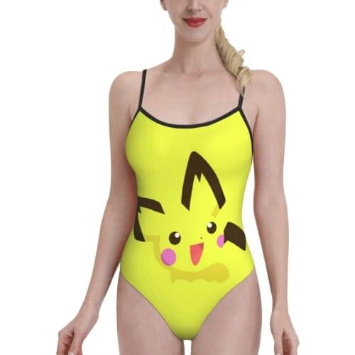 Women 2021 Exotic Bikinis Pichu Women Swimsuit One-Piece swimsuit Kawaii Anime Beach wear For Women