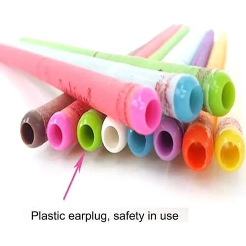 2PCS Ear Candle Earwax Candles Hollow Blend Cones Care Healthy Beeswax Cleaning Natural Aromatherapy