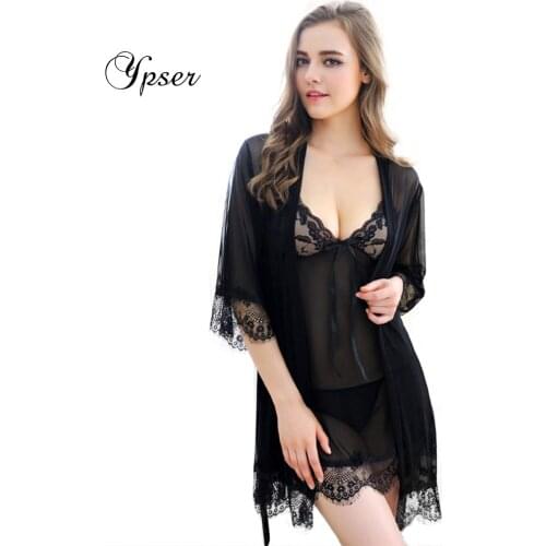 Ypser Women Lingerie Sexy Valentines Day Lace Deep v 3 Piece Lingerie Sexy Hot Erotic