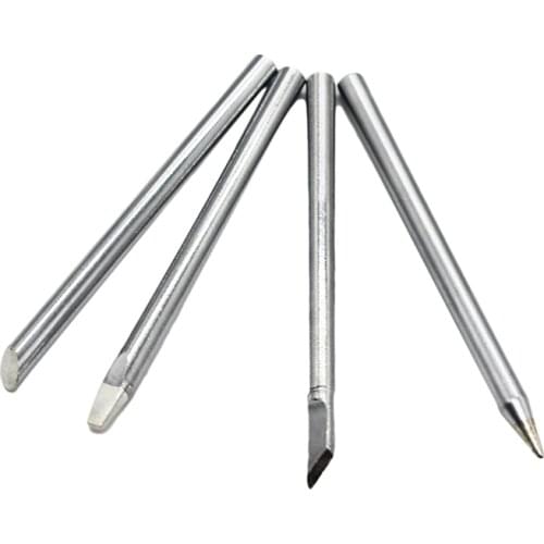 4Pcs 65x4.6mm Electric Soldering Iron Tips Head Replaceable 4.6mm Shank For 40W Solder Irons Best Promotion