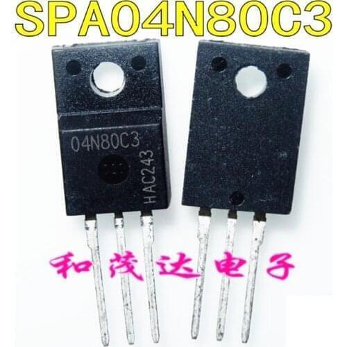 50pcs/Lot SPA04N80C3 TO220F 04N80C3 04N80 800V 4A TO220F IC