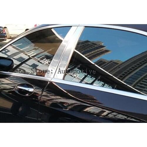 For Mercedes Benz W222 S-Class S400L S320L S500 2014-2017 Car Accessories Window Molding Trim Aluminum alloy 4pcs/set