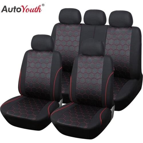 AUTOYOUTH Soccer Ball Style Car Seat Covers Set Universal Fit Most Interior Accessories For peugeot 307 golf 4 mercedes toyota
