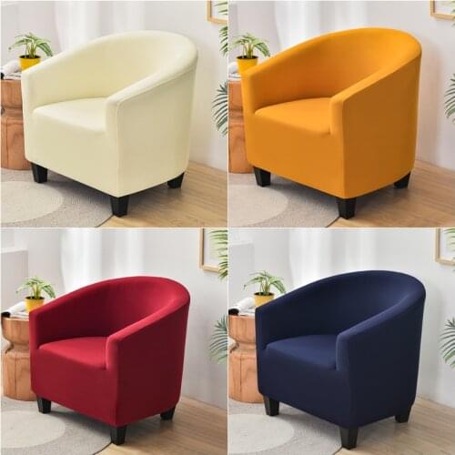Elastic Spandex Sofa Cover Relax Stretch Polyester Single Seater Club Couch Slipcover for Living Room Armchair Protector Cover
