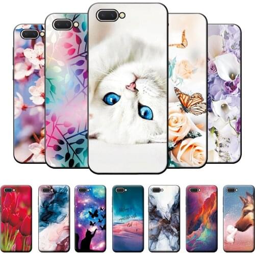 For OPPO A3S Case Cool Case OPPO A3S Bumper Soft TPU Silicone Cover For OPPO A3S A3 S A 3S Case Cat Back Protective Cover Coque