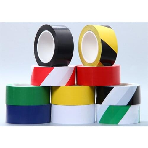 10-100mm Width 33M Tape PVC Warning Tape Marking Safety Soft PVC Tape Self Adhesive Hazard Warning Safety Tape Free Shipping