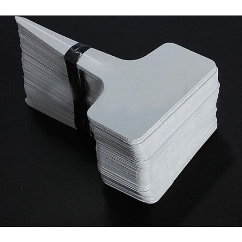 NHBR 50pcs Plastic Plant T-type Tags Markers Nursery Garden Decoration Tags for Plants Garden Decor Gardening Label