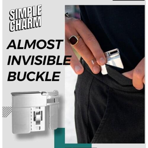 Multi-functionZinc alloy Belt Clip Lazy Belt Cordless Buckle Belt Scam Waistband Pants Skirts T-shirt suit Pants Belt Convenient