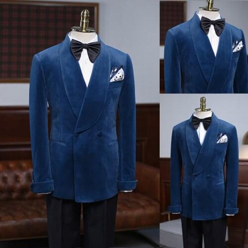 Mens Suits Custom Made Business Tuxedos One-Button Notched Lapel Groom Wear Custom Made Business 2 Pieces Suits Jacket and Pants