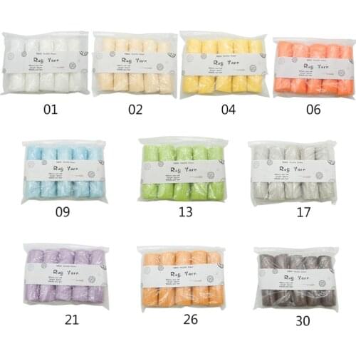 10 Rolls Pre-Cut Latch Hook Yarn Threads for Making Pillowcases Blanket Rug DIY
