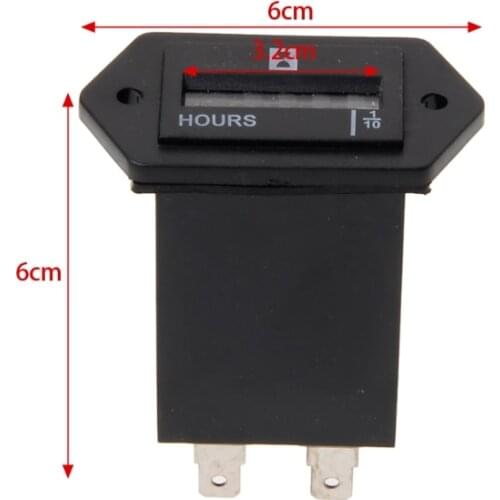 New DC10V-80V Generator Sealed Hour Meter Counter For Boats Trucks Tractors Cars