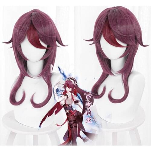 Game Genshin Impact Cosplay Halloween Rosaria Cosplay Wig Genshin Impact Rosaria Cosplay Hair