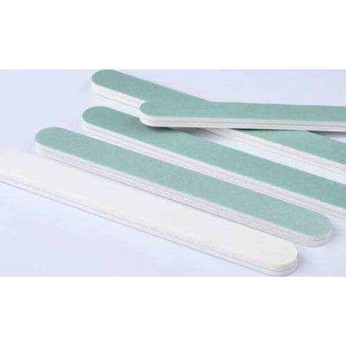 1Pcs Professional Nail Sandpaper Files Sanding Buffer Block Straight Washable Manicure Nail Art Tools for Acrylic UV Gel Remover