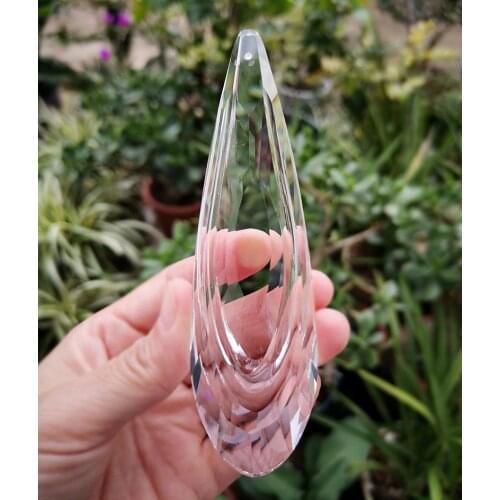 120mm Waterdrop Pendant Crystal Prism Suncatcher Clear Chandelier Bead Parts Home Wedding Garden Hanging Decoration Ornaments